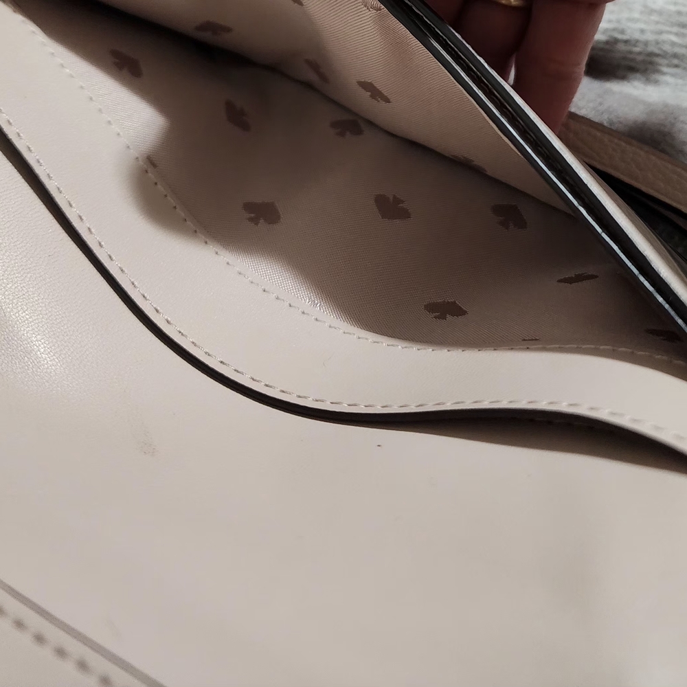 Kate Spade Cream and Tan Leather Wristlet - Picture 9 of 12